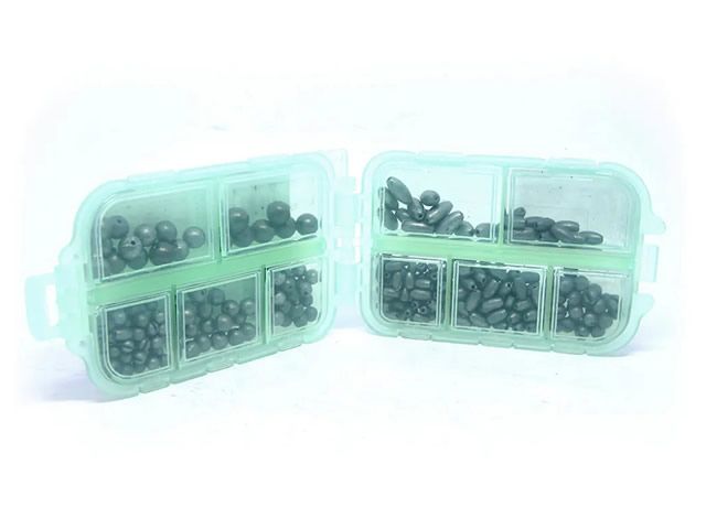 Kit Chumbinho para Pesca da Pesca Brasil C/ 3 modelos de chumbo
