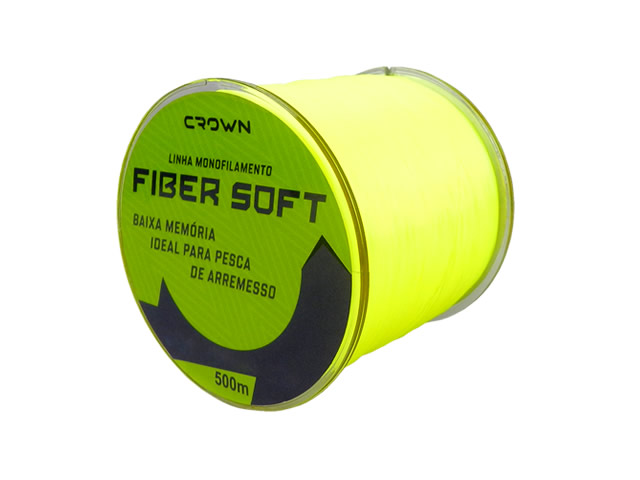 Linha Mono Crown Fiber Soft - 500m