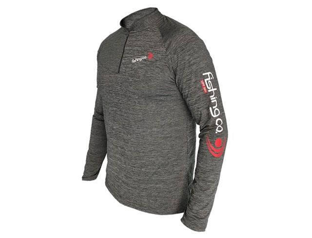Camiseta Masculina Fishing Co Ziper - Mescla - Ref. 1082