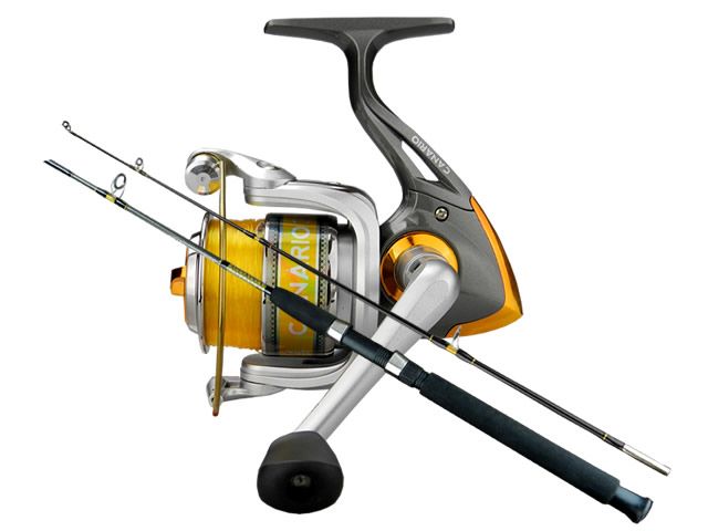 Kit Molinete Albatroz Canário 30 C/ Linha Yellow + Vara Albatroz Traíra 1652 15-30Lb 5`5 (1,65m) -Molinete