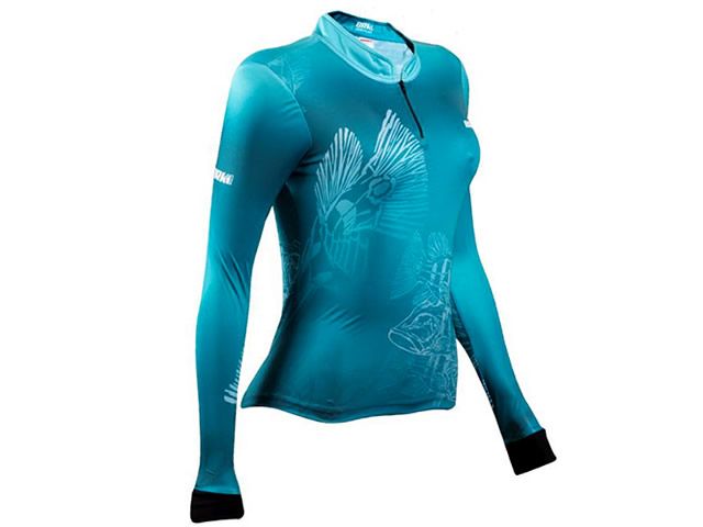 Camiseta BRK Feminina Gola Extreme Tucunaré Underwater com FPU 50+