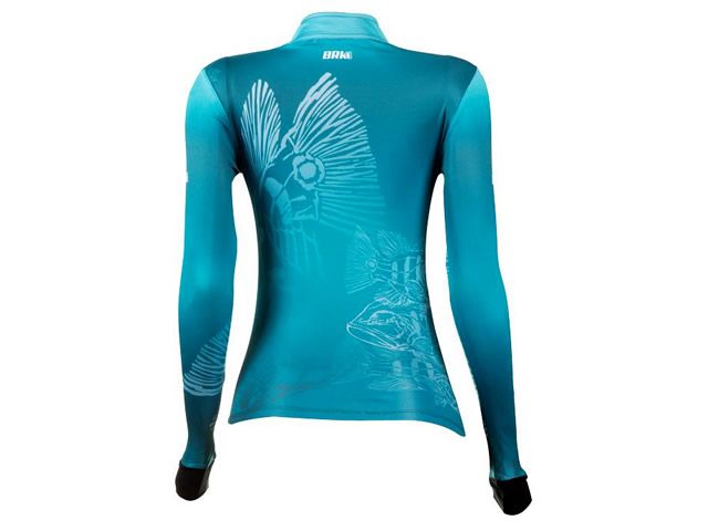 Camiseta BRK Feminina Gola Extreme Tucunaré Underwater com FPU 50+