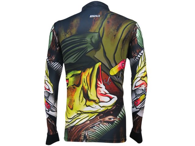 Camiseta BRK Gola Extreme Tucuna Azul Splash com FPU 50+