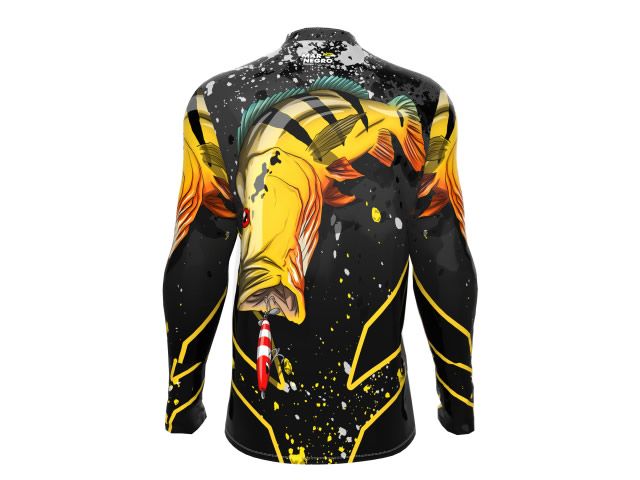 Camiseta Mar Negro 30116 Tucunaré Açu FPS 50+