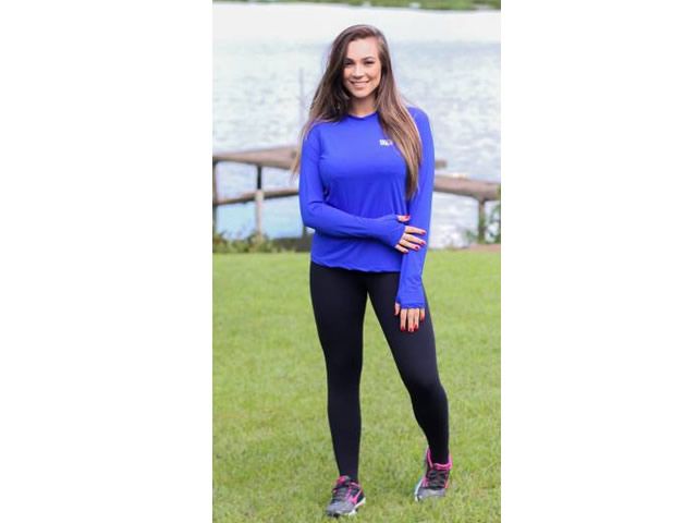Camiseta Feminina Poliamida Mar Negro 49272 - Azul Royal