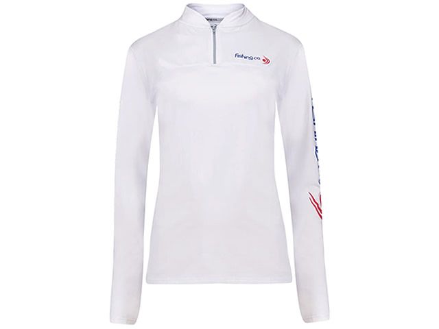Camiseta Masculina Fishing Co Ziper - Branco