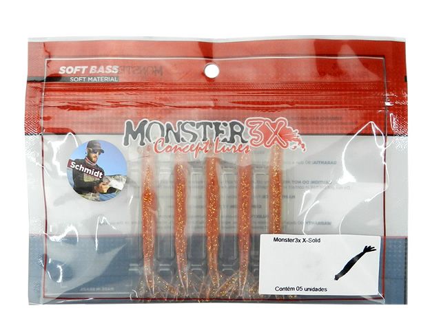 Camarão Soft Monster 3X X-Solid 8cm - 5UN