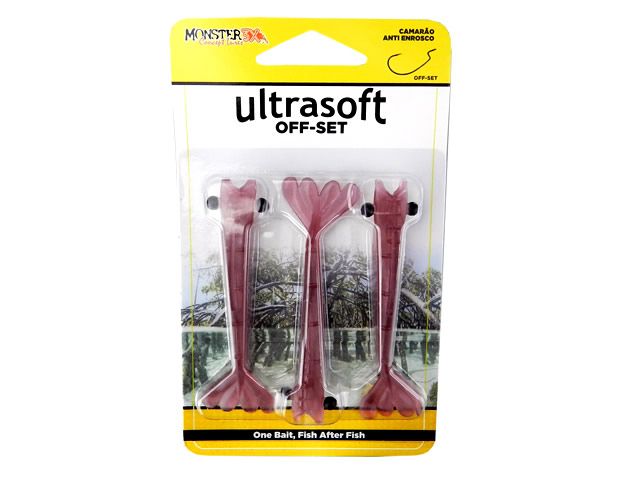 Camarão Monster 3X Ultrasoft Off Set 9cm
