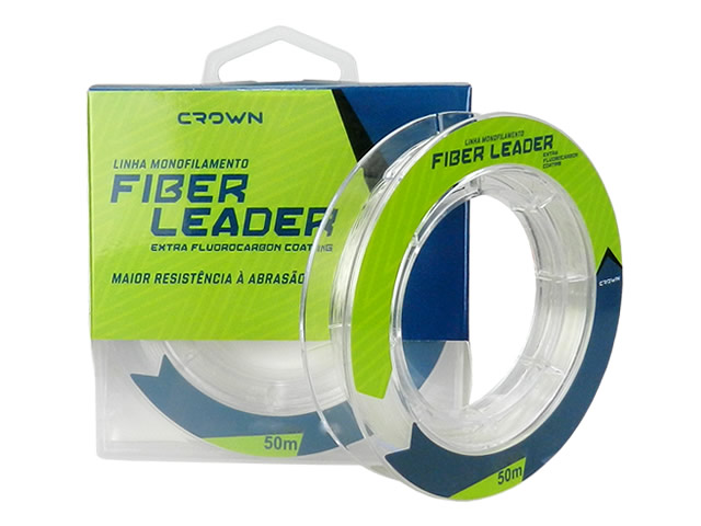 Linha Fluorocarbon Crown Fiber Leader - 50m