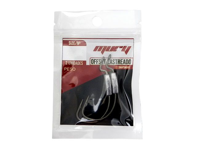 Anzol Mury Offset Lastreado 4/0 a 6/0 5gr - 2UN