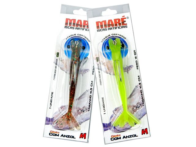 Camarão Maré Clássico M com Anzol - 10,5cm 16gr