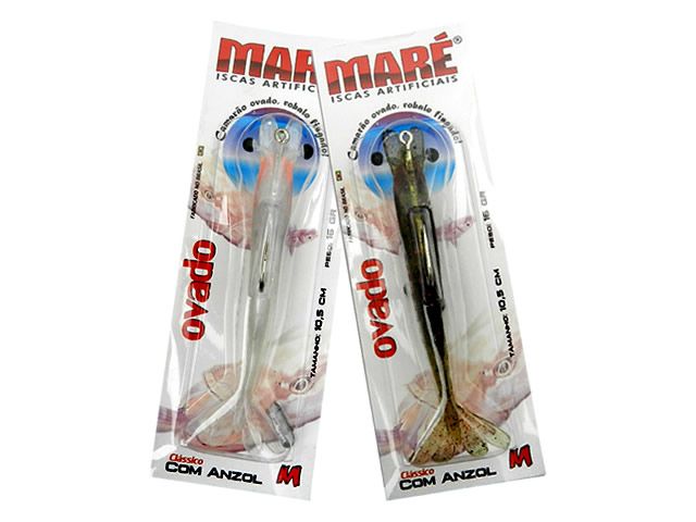 Camarão Maré Clássico Ovado 12,5cm com Anzol Lastreado