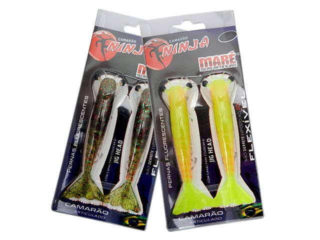 Isca Soft Camarão Maré Ninja G - 11cm 2UN