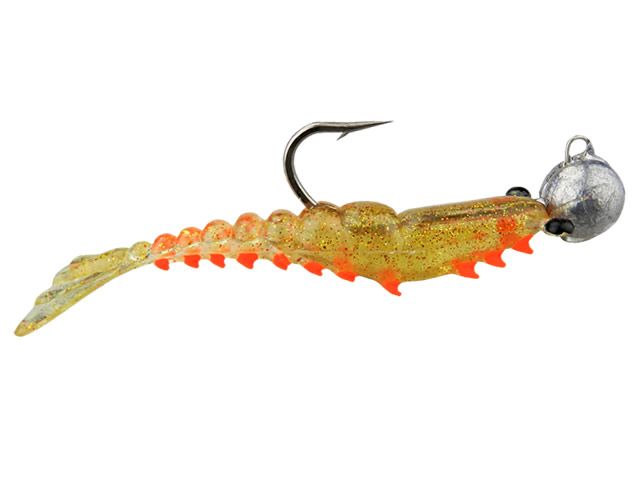 Isca Soft Camarão Maré Ninja P com Jig Head - 7cm 11gr