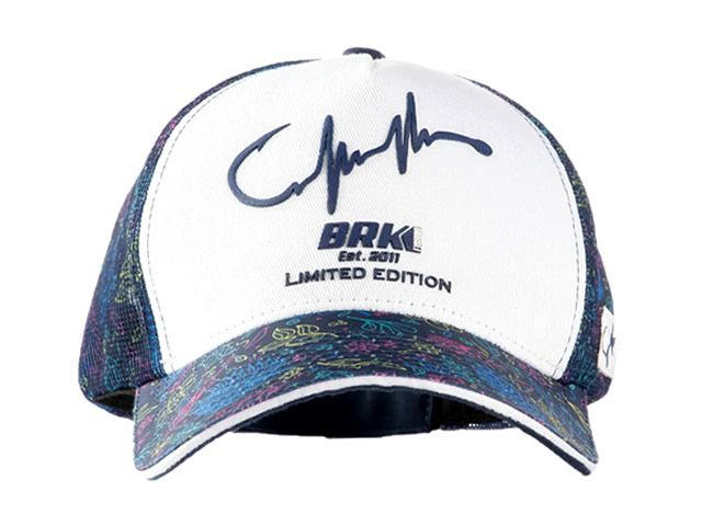 Boné Feminino BRK Fishing REF B087 - Heart Pulse Floral-Branco