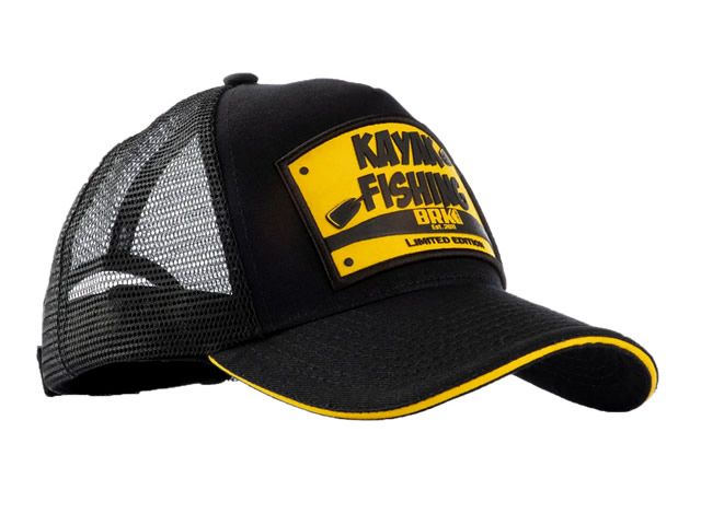 Boné BRK Fishing REF B084 - Kayak Fishing Preto-Amarelo
