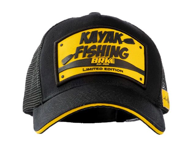 Boné BRK Fishing REF B084 - Kayak Fishing Preto-Amarelo