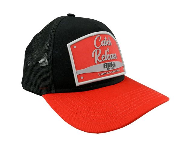 Boné BRK Fishing REF B076 - Catch And Release Vermelho com Cinza