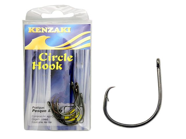 Anzol Kenzaki Circle Hook 4/0, 7/0 e 8/0