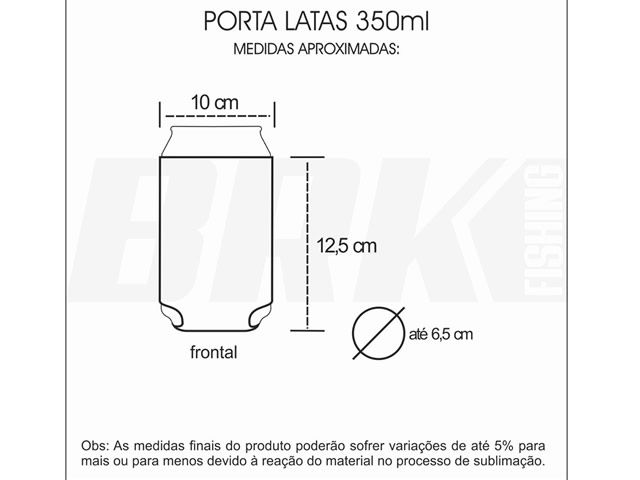 Porta Latas BRK em Neoprene 350ml - Catch and Release