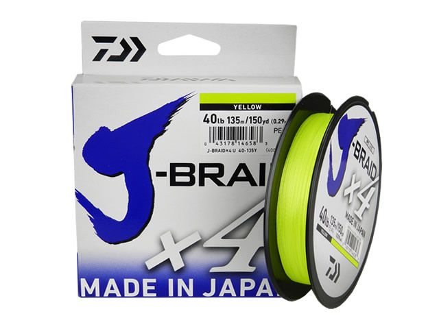 Linha Multifilamento Daiwa J-Braid X4U 30Lb 0,25mm 135mts