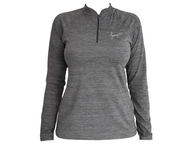 Camiseta Feminina Fishing Co Ziper Ref. 1088 - Mescla
