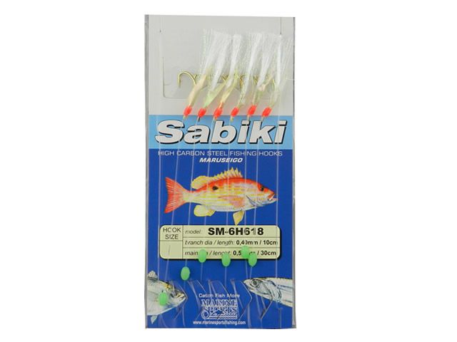 Sabiki SM-6H618 - Anzol Maruseigo Gold e Isca