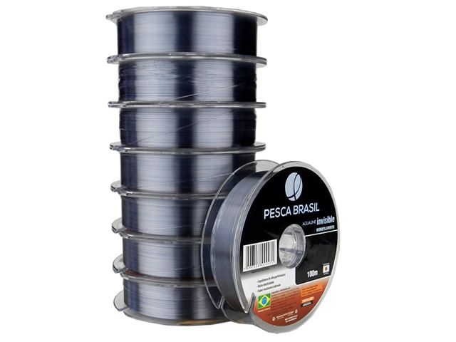 Linha Mono Aqualine Invisible 0,70mm 82,3Lb 100m