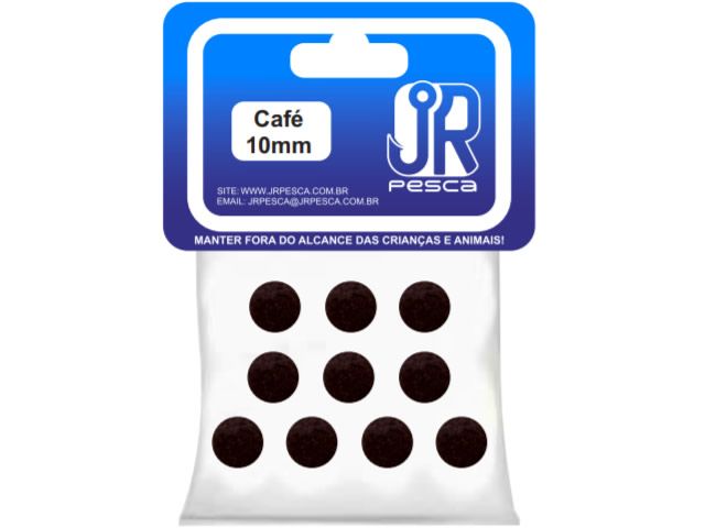Flutuador de Eva Boleado Jr Pesca Modelo Bolinha 10mm - Café 1313