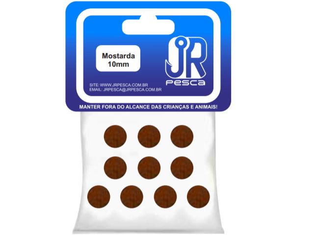 Flutuador de Eva Boleado Jr Pesca Modelo Bolinha 10mm - Mostarda 1315