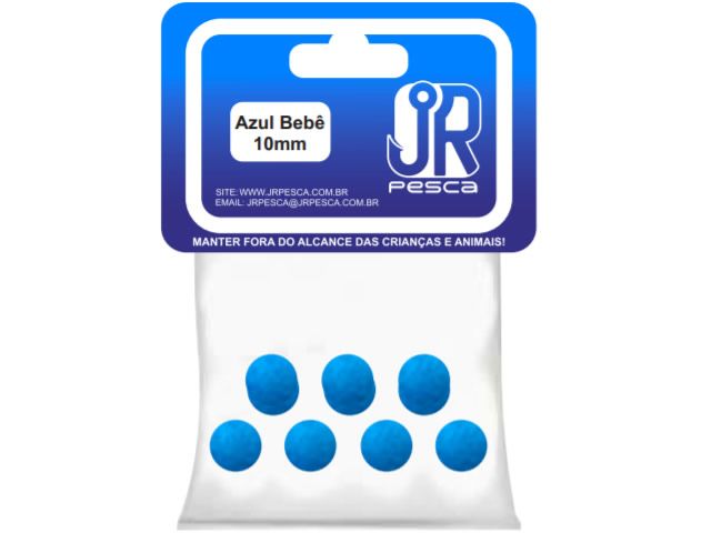 Flutuador de Eva Boleado Jr Pesca Modelo Bolinha 10mm - Azul Bebe 1321