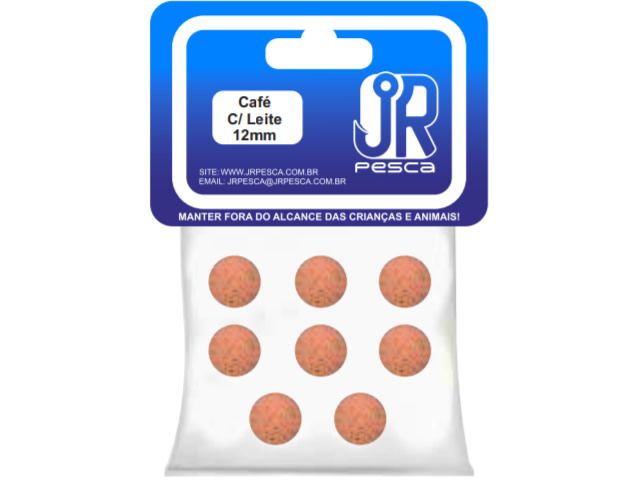 Flutuador de Eva Boleado Jr Pesca Modelo Bolinha 12mm - Café C/ Leite 1325