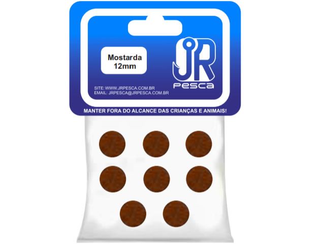 Flutuador de Eva Boleado Jr Pesca Modelo Bolinha 12mm - Mostarda 1326