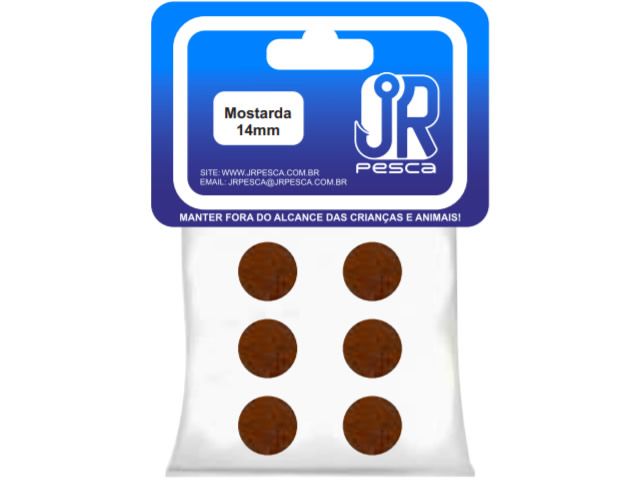 Flutuador de Eva Boleado Jr Pesca Modelo Bolinha 14mm - Mostarda 1337