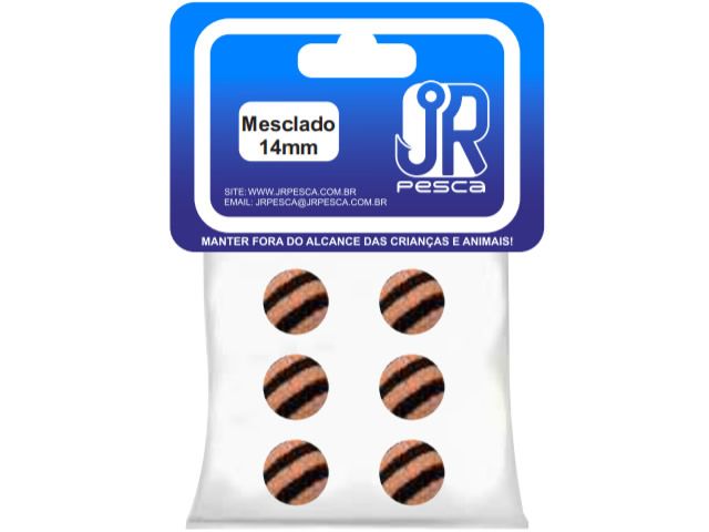 Flutuador de Eva Boleado Jr Pesca Modelo Bolinha 14mm - Mesclado 1338