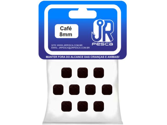 Flutuador de Eva Boleado Jr Pesca Modelo Ração 8mm - Café 1352