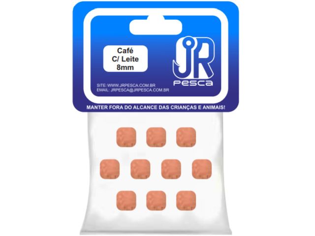Flutuador de Eva Boleado Jr Pesca Modelo Ração 8mm - Café c/ Leite 1353