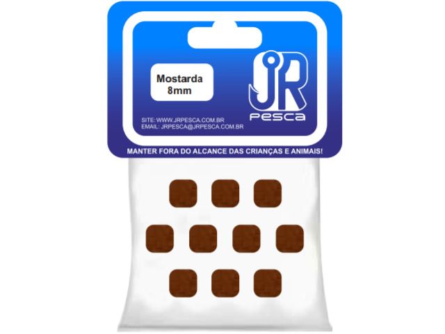 Flutuador de Eva Boleado Jr Pesca Modelo Ração 8mm - Mostarda 1354
