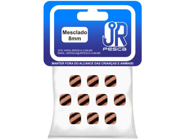 Flutuador de Eva Boleado Jr Pesca Modelo Ração 8mm - Mesclado 1355