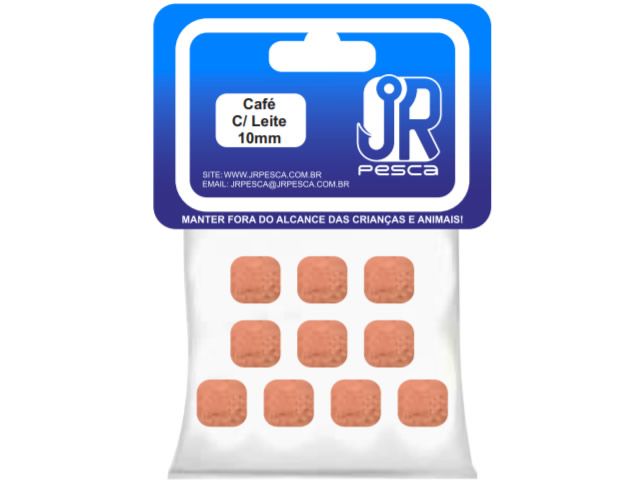 Flutuador de Eva Boleado Jr Pesca Modelo Ração 10mm - Café c/ Leite 1364