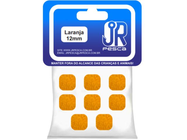 Flutuador de Eva Boleado Jr Pesca Modelo Ração 12mm - Laranja 1381