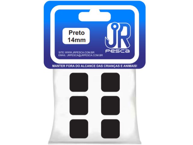Flutuador de Eva Boleado Jr Pesca Modelo Ração 14mm - Preto 1389
