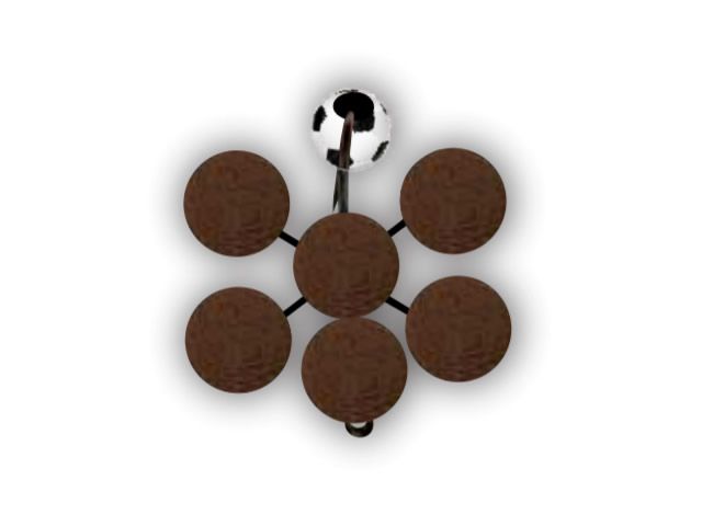 Anteninha Cruzada Modelo EVA Bolinha Jr Pesca 9mm - Ração 1410