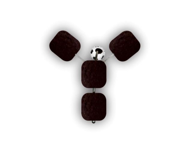 Anteninha Chifrão Modelo EVA Ração Jr Pesca 12mm - Café 1427