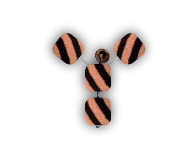 Anteninha Chifrão Modelo EVA Ração Jr Pesca 12mm - Mesclado 1430