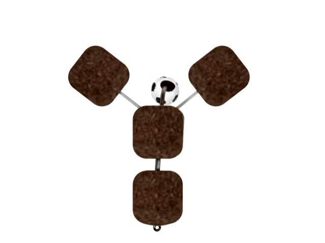 Anteninha Chifrão Modelo EVA Ração Jr Pesca 14mm - Empanado 1433