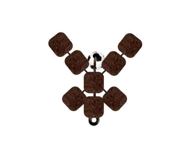 Anteninha Borboleta Modelo EVA Ração Jr Pesca 8mm - Empanado 1441