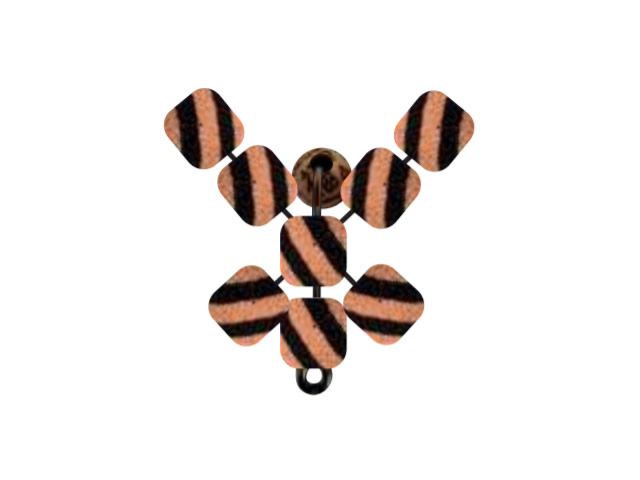 Anteninha Borboleta Modelo EVA Ração Jr Pesca 8mm - Mesclado 1446