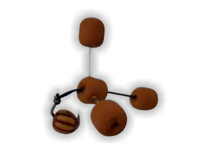 Anteninha Pé de Galinha Modelo EVA Ração Jr Pesca 8mm - Mostarda 1501