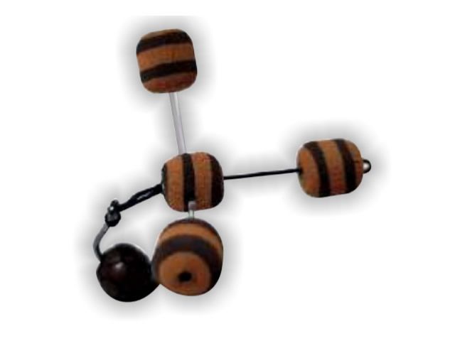 Anteninha Pé de Galinha Modelo EVA Ração Jr Pesca 8mm - Mesclado 1502